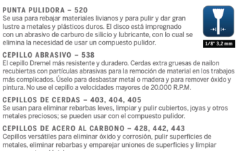 Cepillos para Pulir y Limpiar Dremel